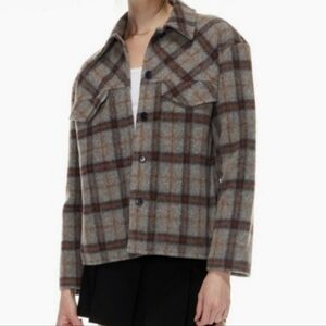 ARITIZA Sunday's Best Sky Insulated Italian Wool Blend Shirt Jacket Coat…